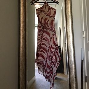 BCBG Silk  Halter dress